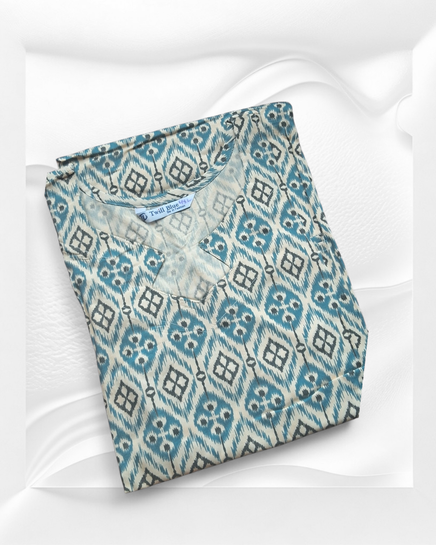 Blue Pattern Plus size TW56