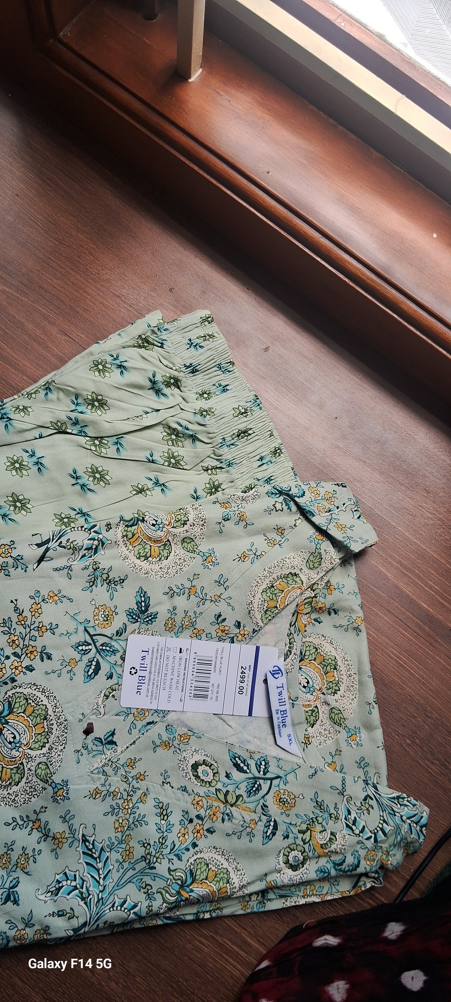 Floral Green 3 piece Plus size salwar