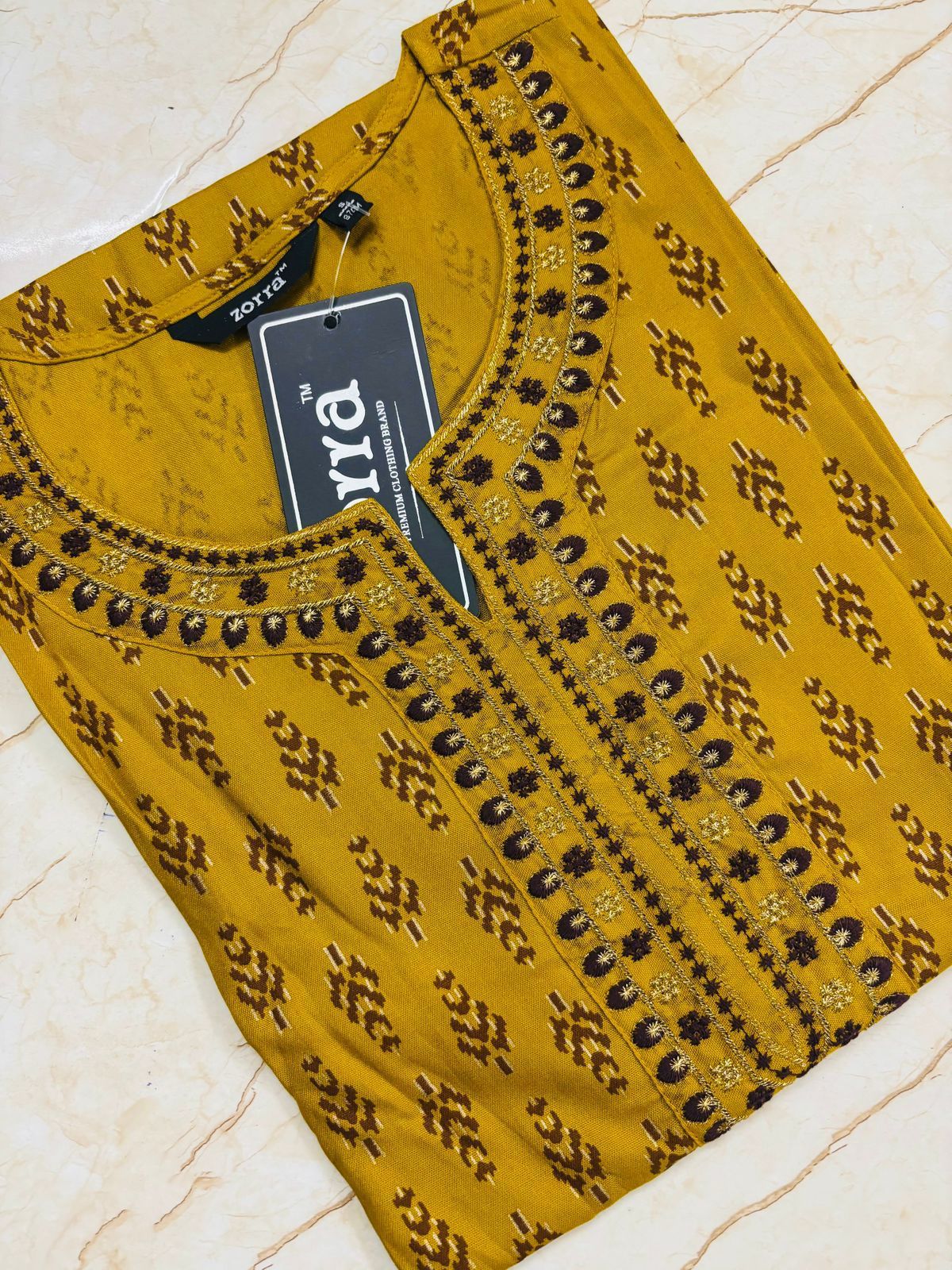 PREMIUM Mustard Kurti ZO29