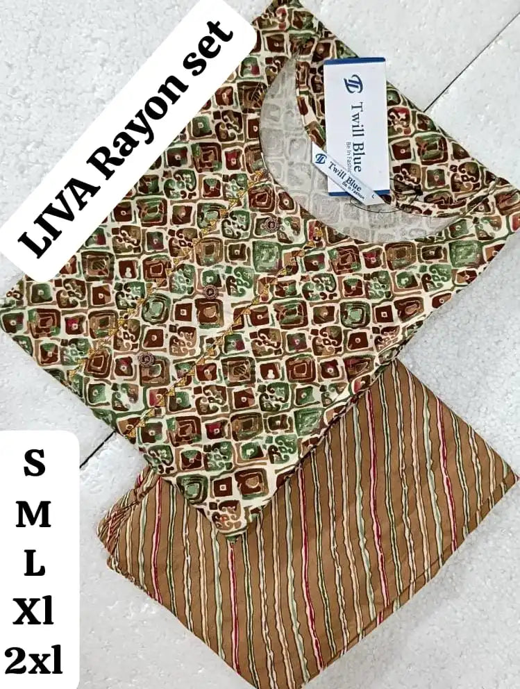 Khaki-Charcoal-Capsule-Rayon-Liva-Kurti-TW39