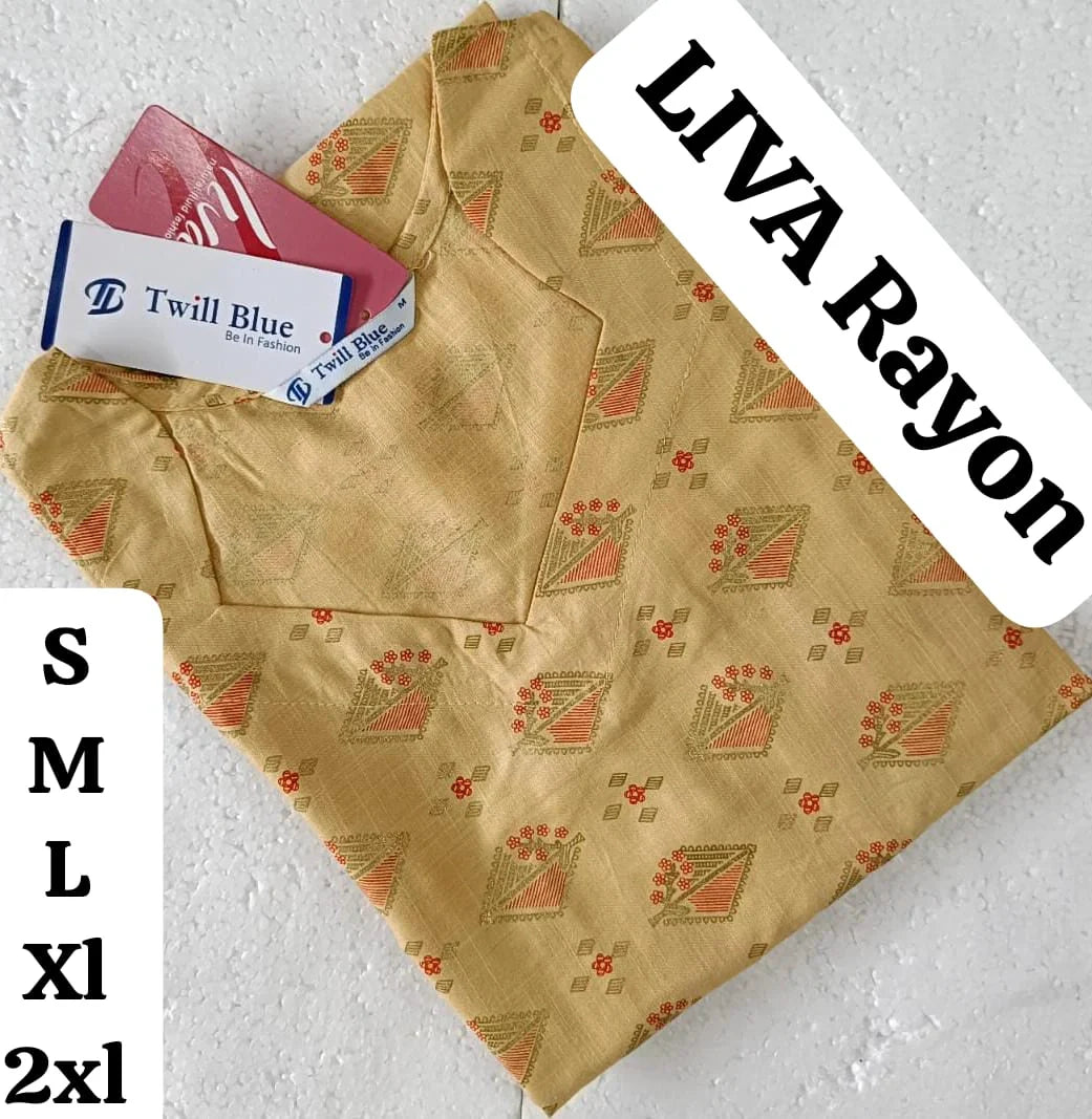 LightBrown-Pattern-Rayon-Liva-Kurti-TW02