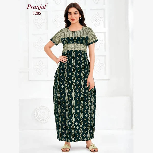 Cotton Pranjul Nighty 1205