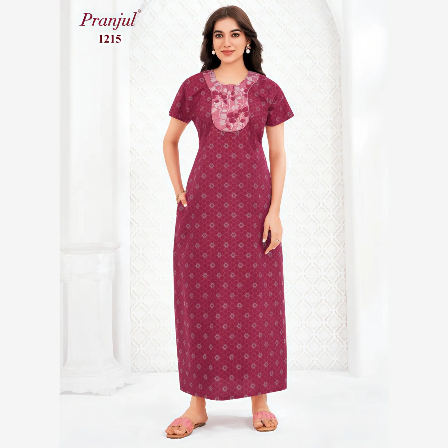 Cotton Pranjul Nighty 1215