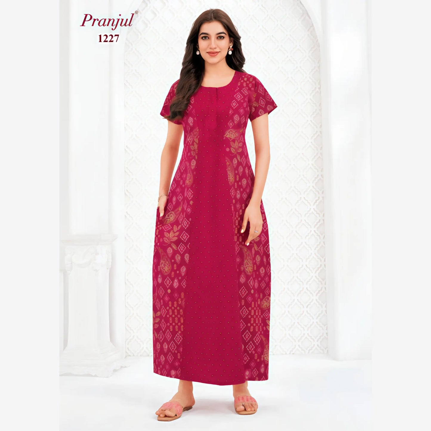 Cotton Pranjul Nighty 1227