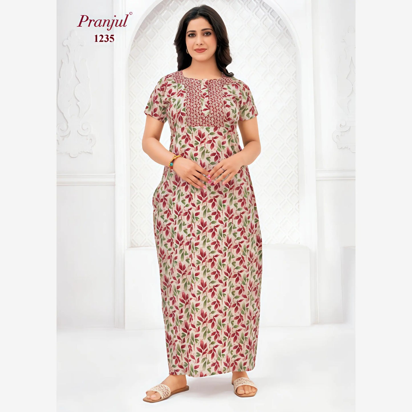 Cotton Pranjul Nighty 1235