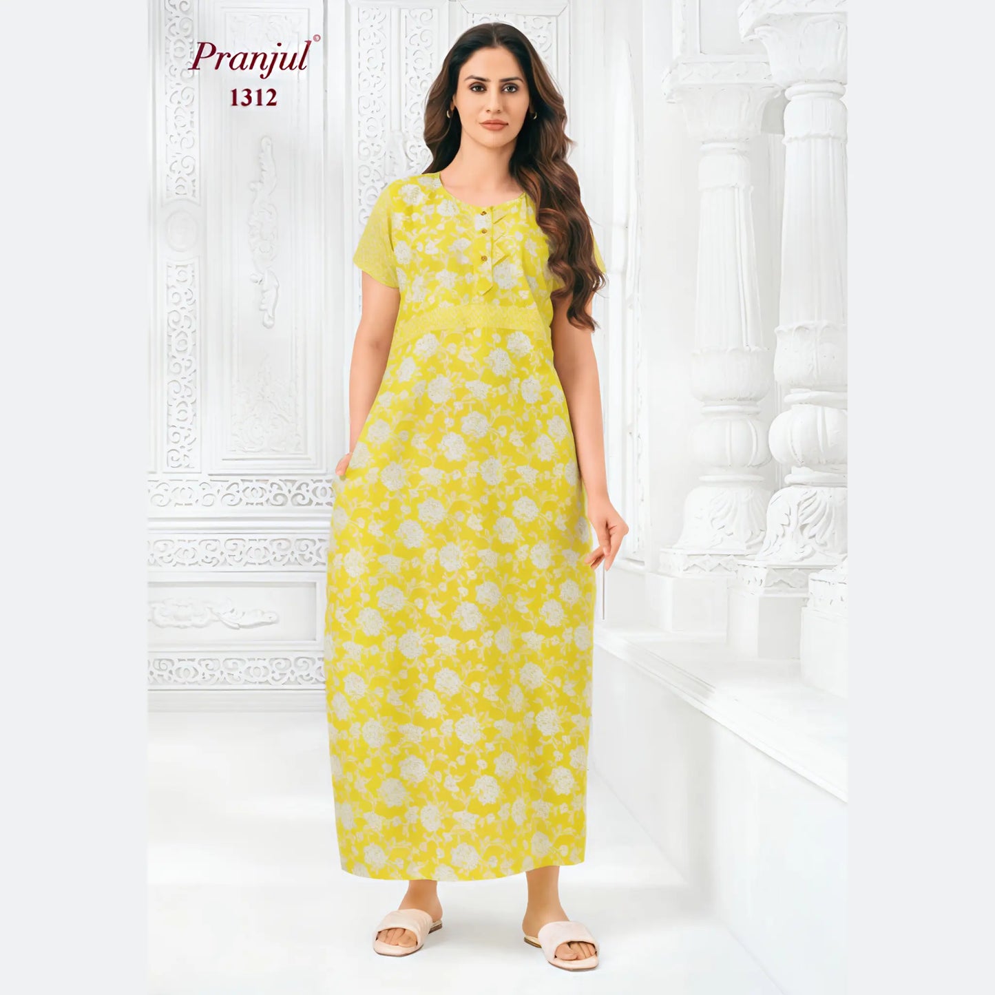 Cotton Pranjul Nighty 1312