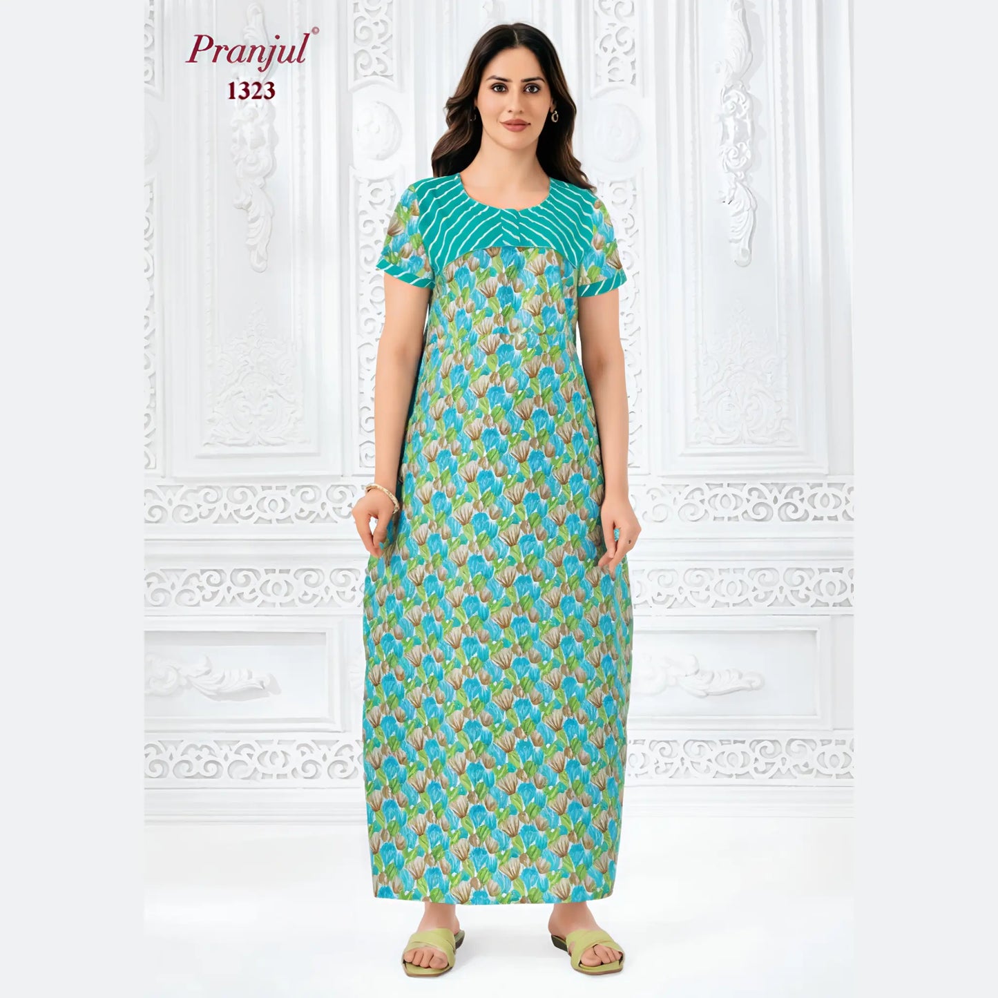 Cotton Pranjul Nighty 1323