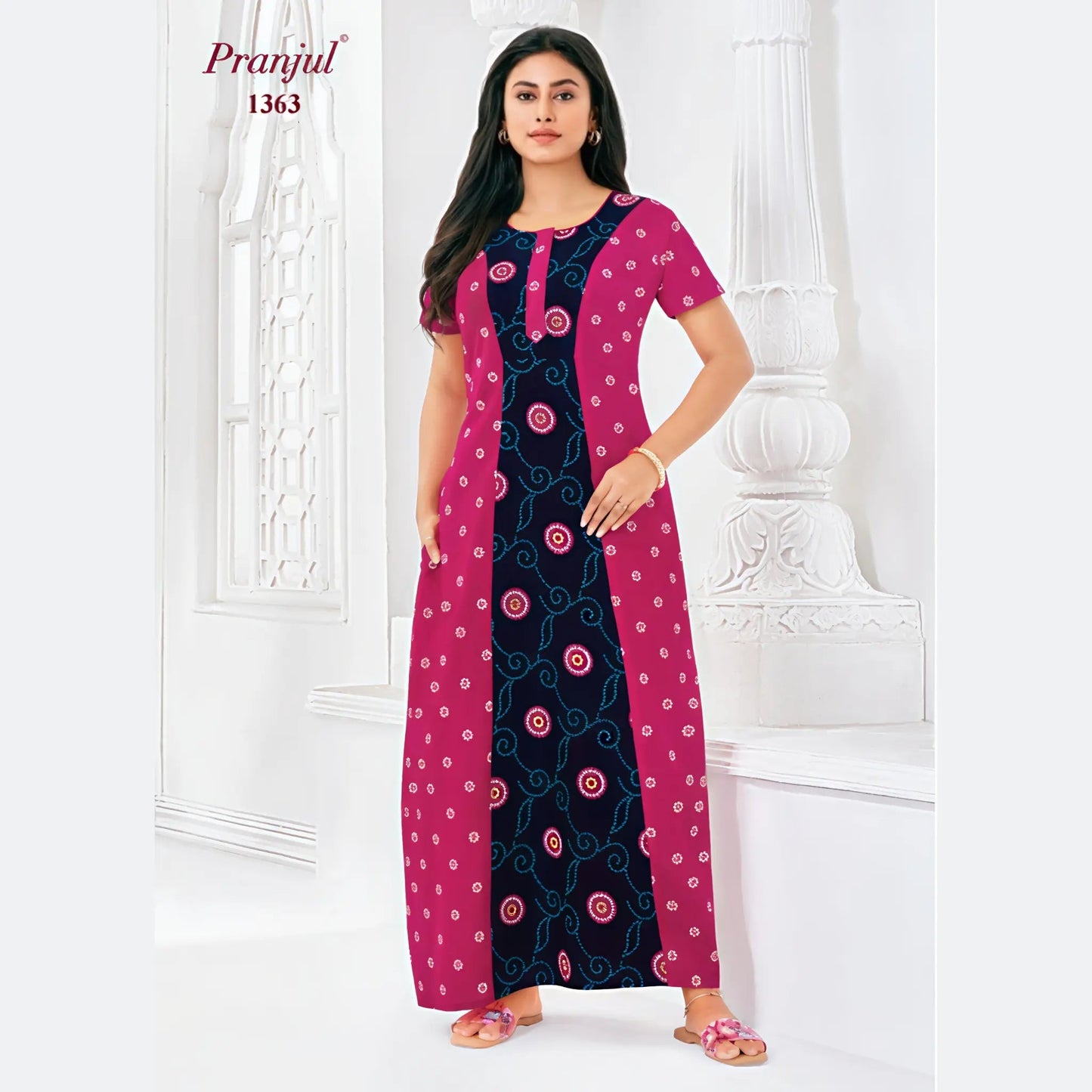 Cotton Pranjul Nighty 1363