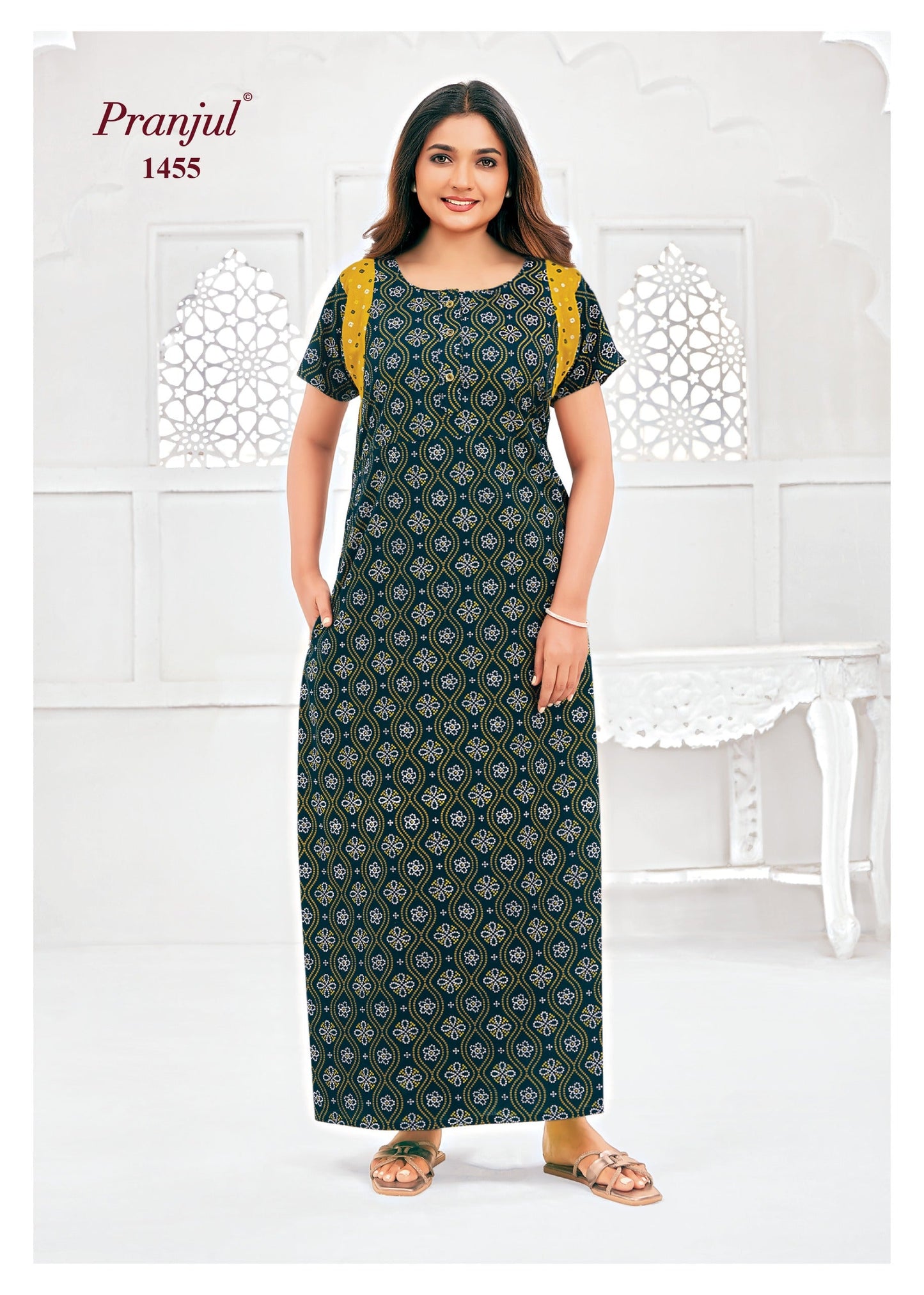 Cotton Pranjul Nighty 1455