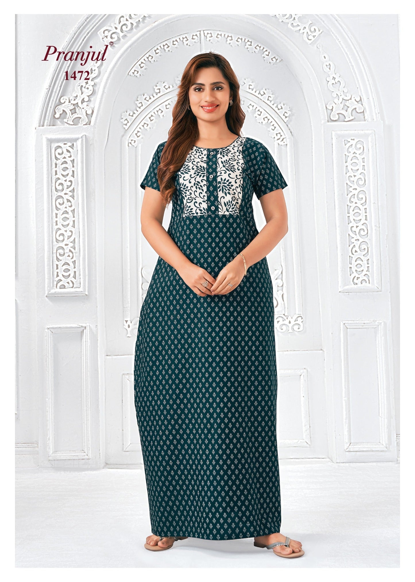 Cotton Pranjul Nighty 1472