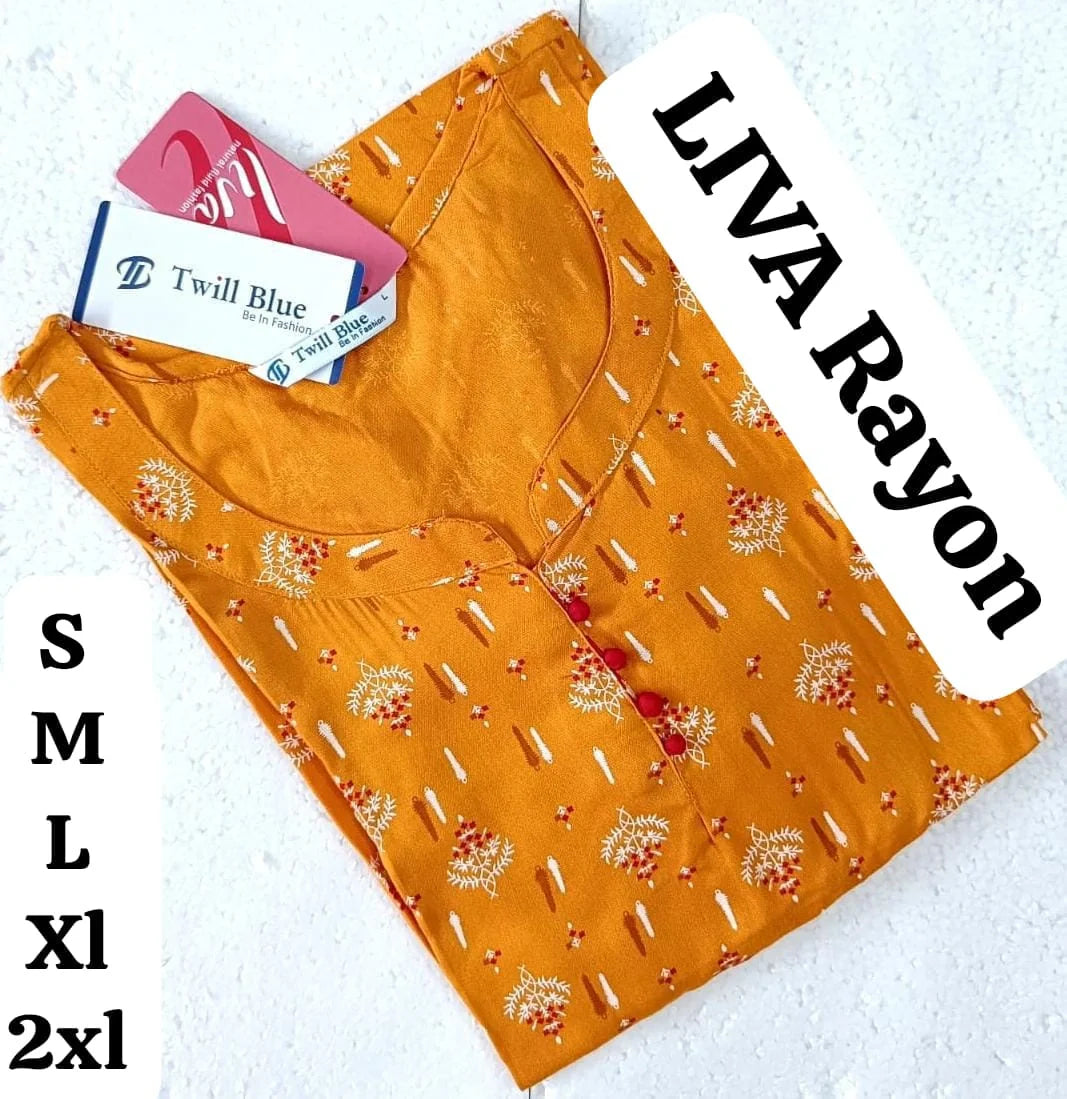 Yellow-Pattern-Rayon-Liva-Kurti-TW25