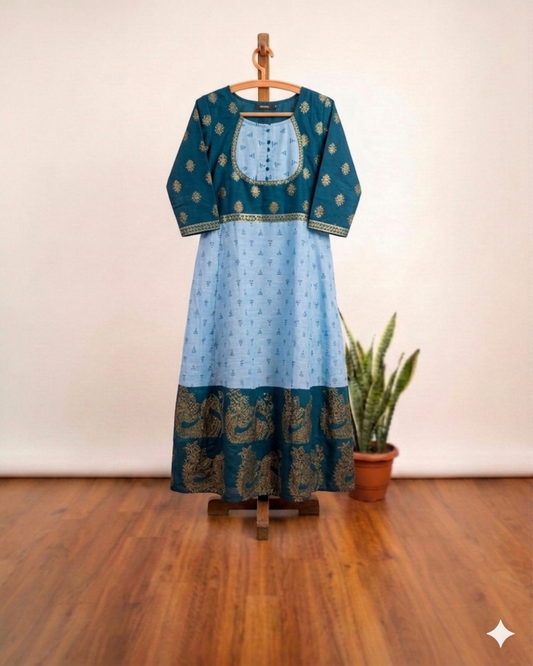 Blue Ethnic kurti TW105