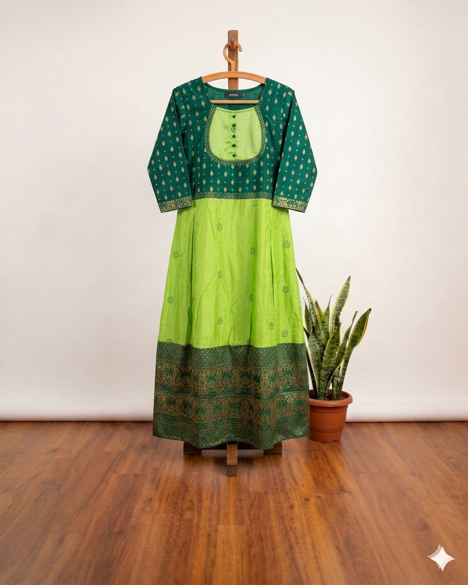 GREEN Ethnic kurti TW107