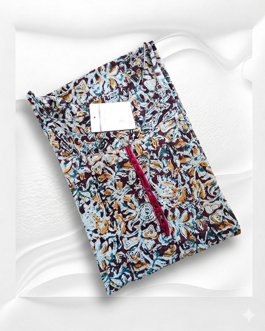 Cotton Kalamkari  Aline Kurti VB04