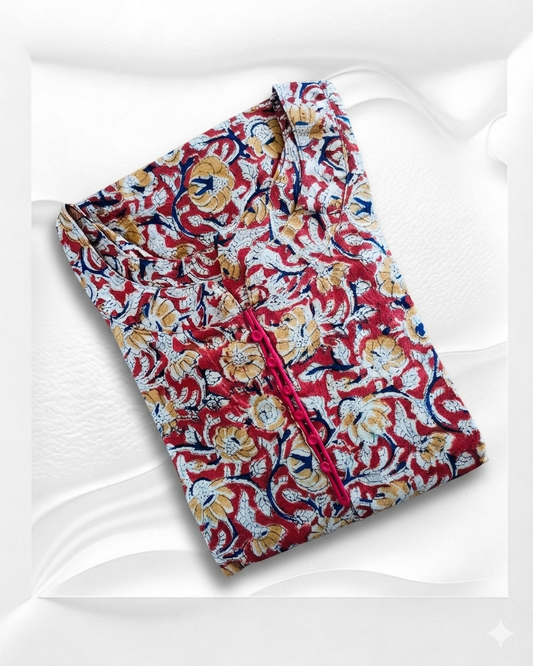 Cotton Kalamkari  Aline Kurti VB05