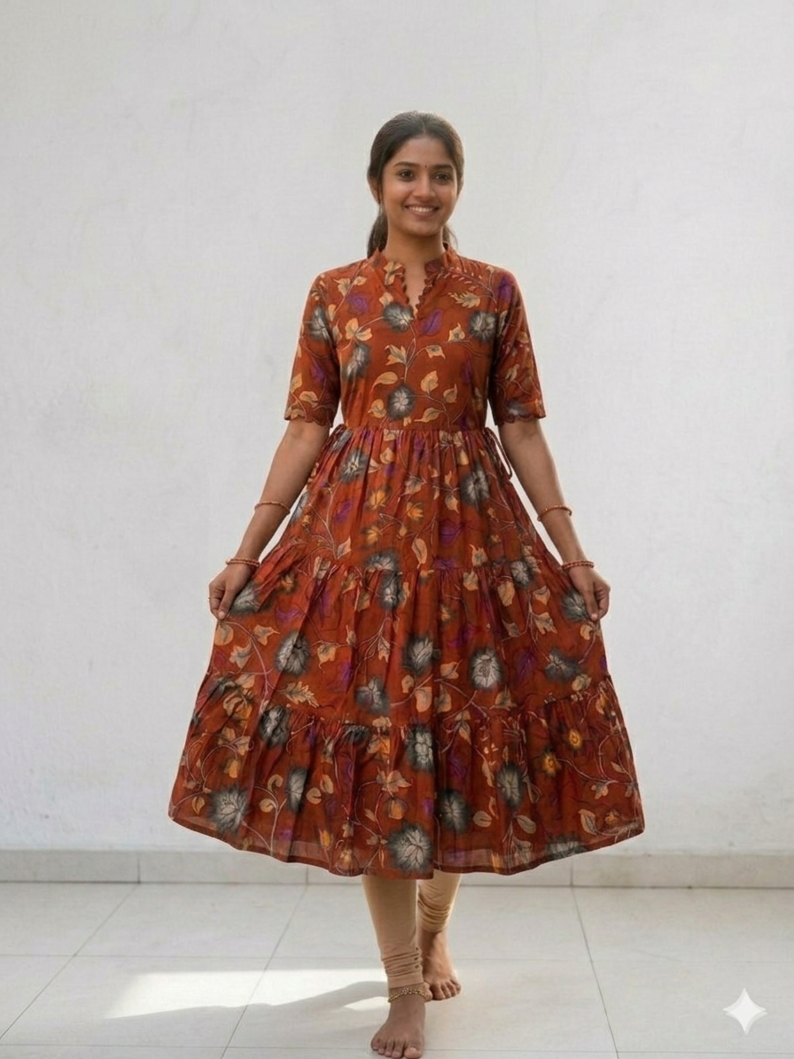 Cotton Frill Gown TW 128