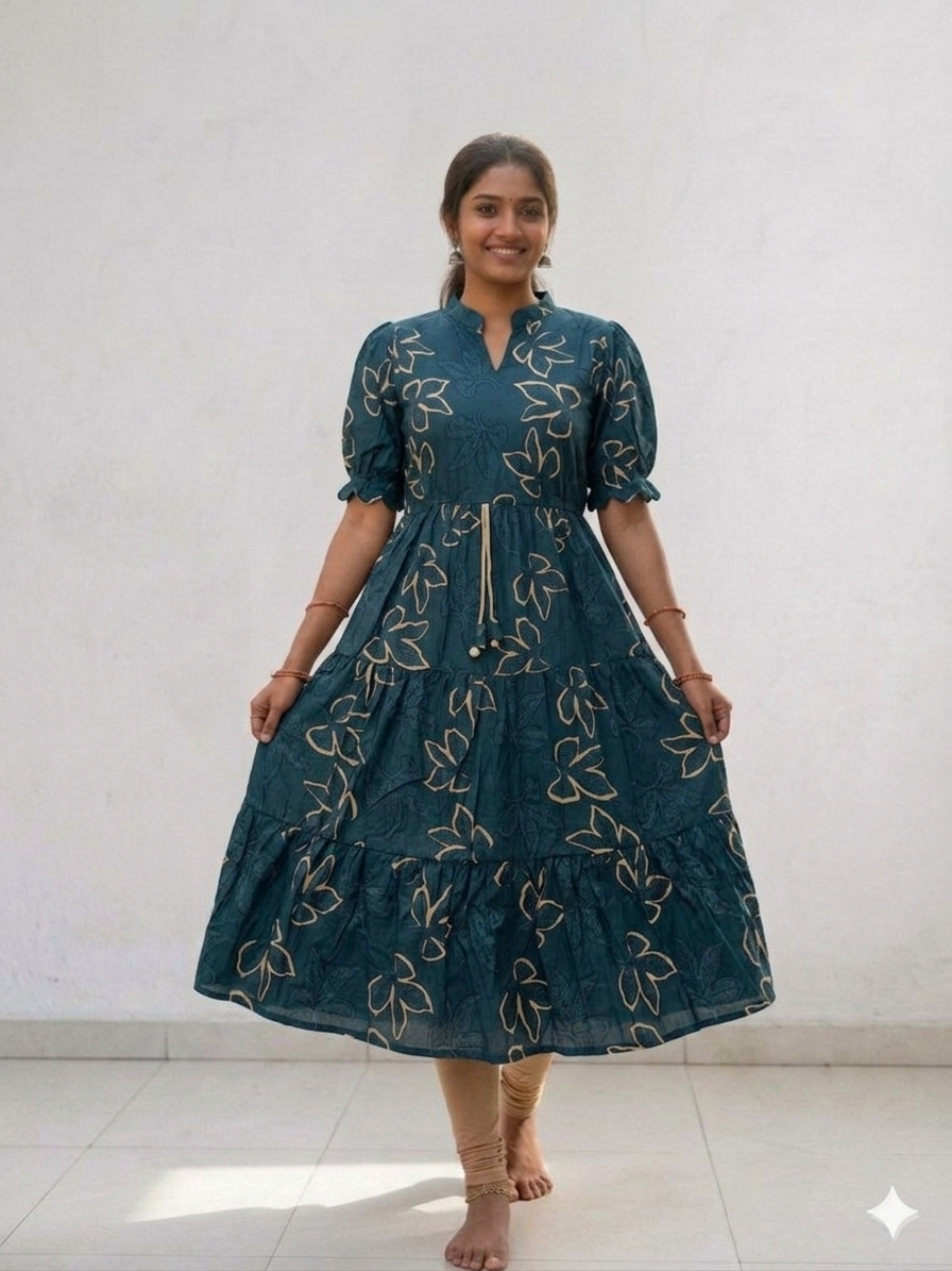Cotton Frill Gown TW 125