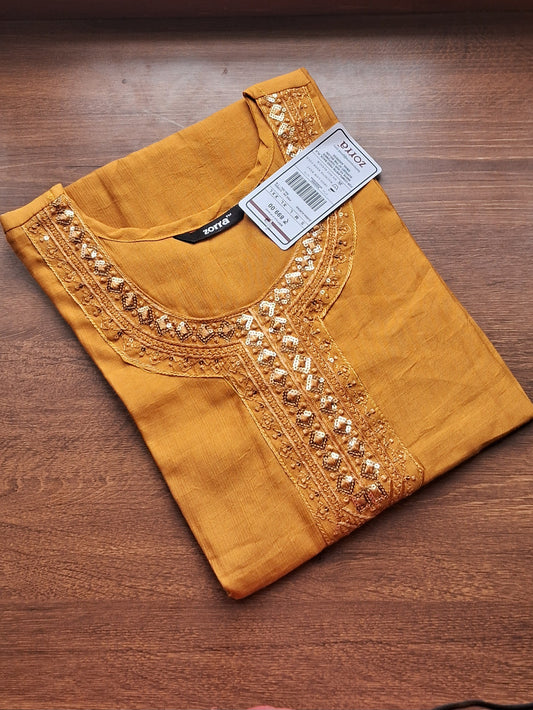 PREMIUM Mustard Kurti ZO22