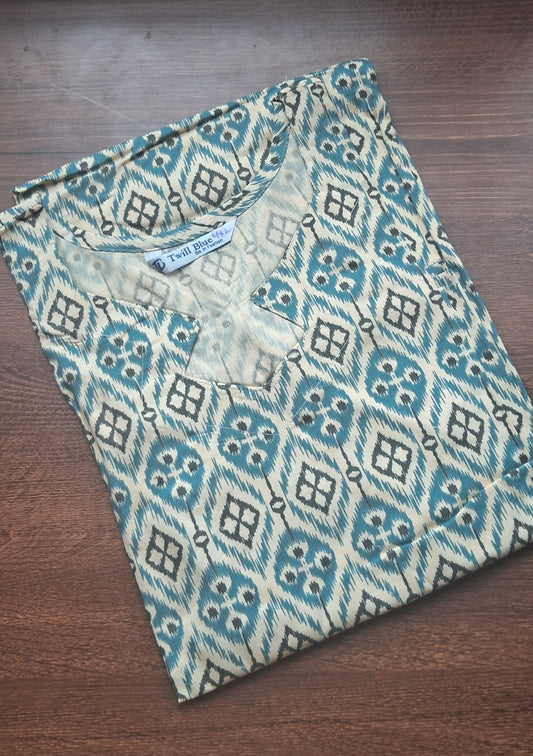 Blue Pattern Plus size  TW56