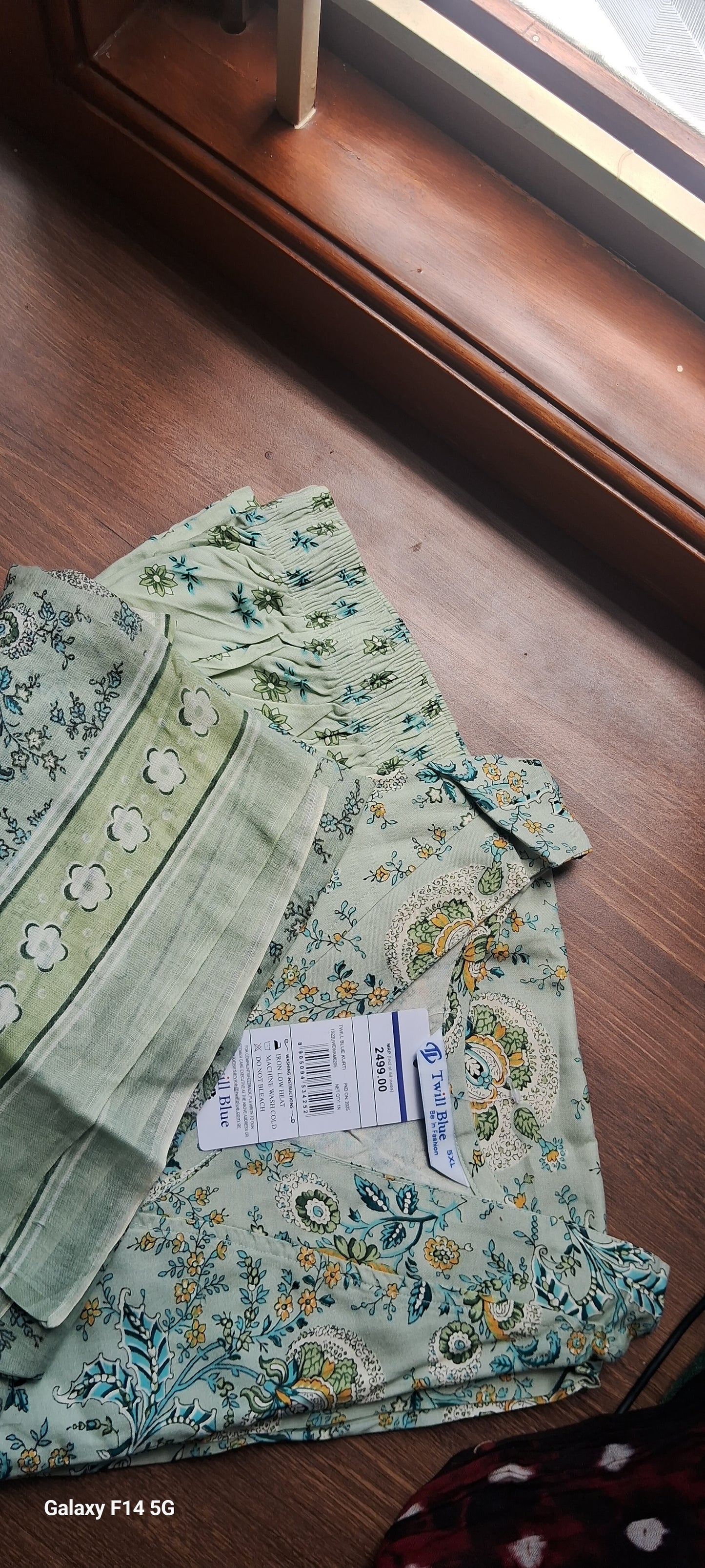 Floral Green 3 piece Plus size salwar