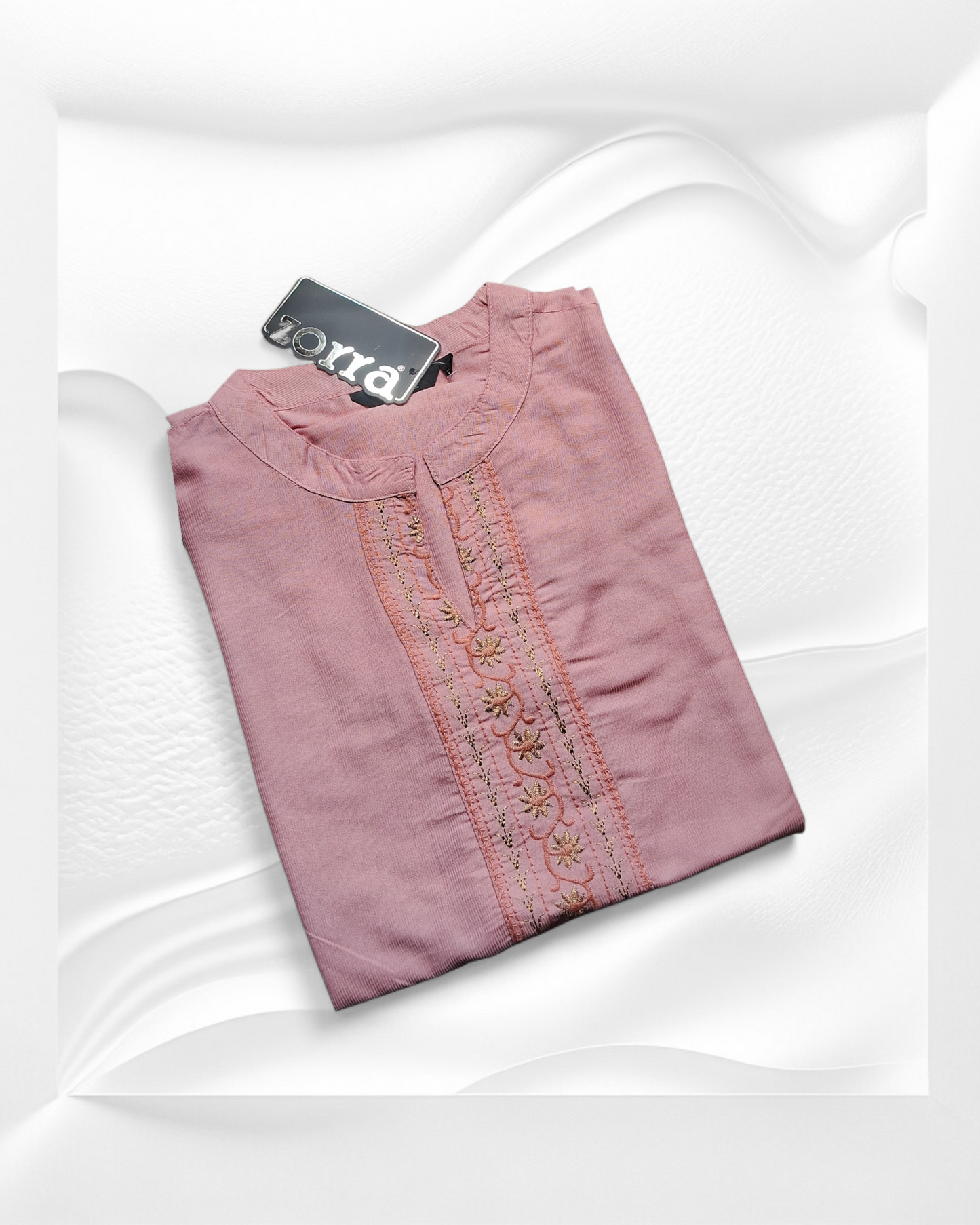 PREMIUM Baby Pink Kurti ZO76