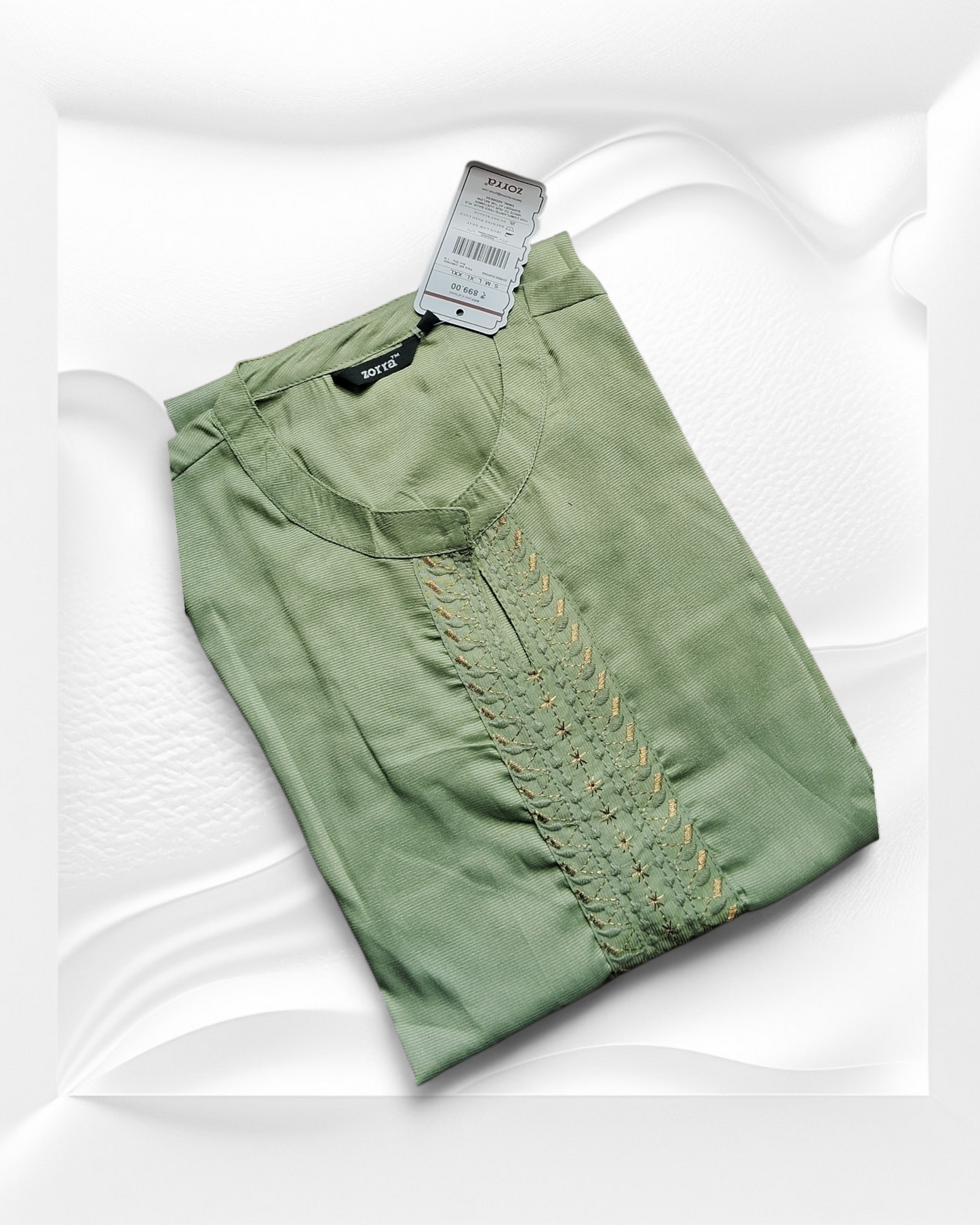 PREMIUM Pista Green Kurti ZO74