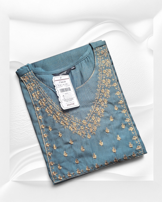 Premium Blue Grey Plus size  ZO84