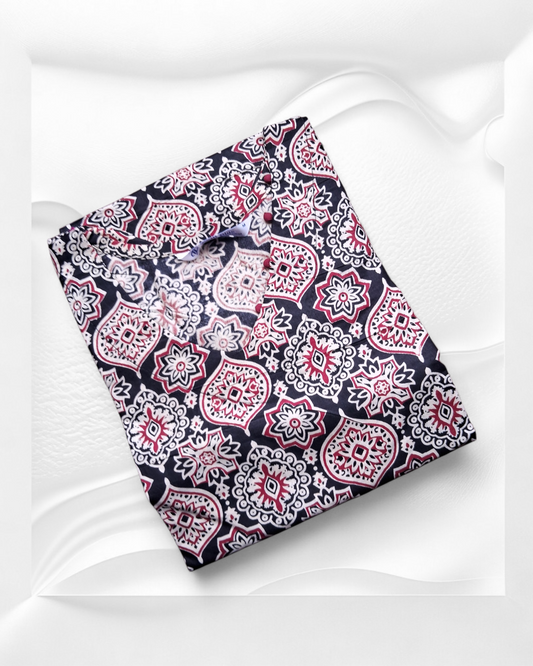 Cotton Ajrak Kurti TW 123