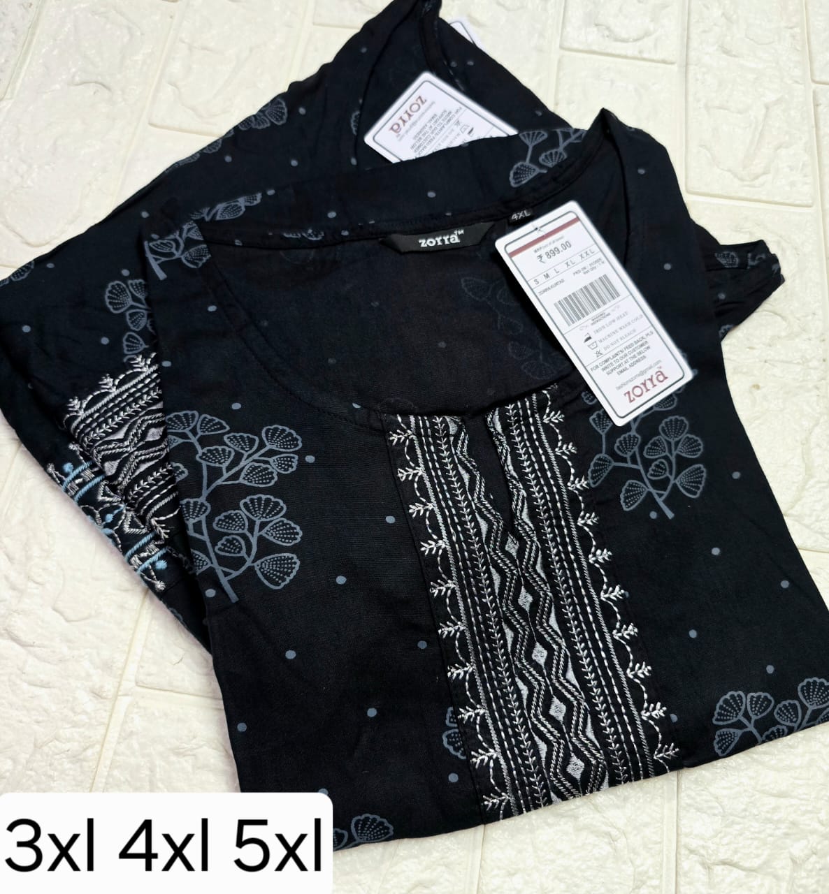 Premium Black Plus size  ZO32
