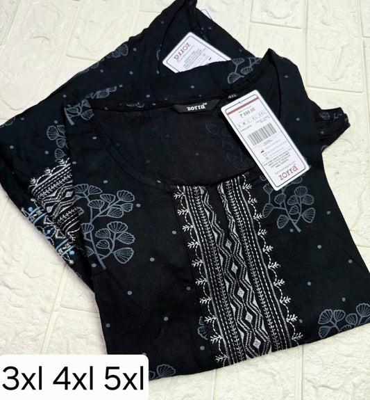 Premium Black Plus size  ZO32