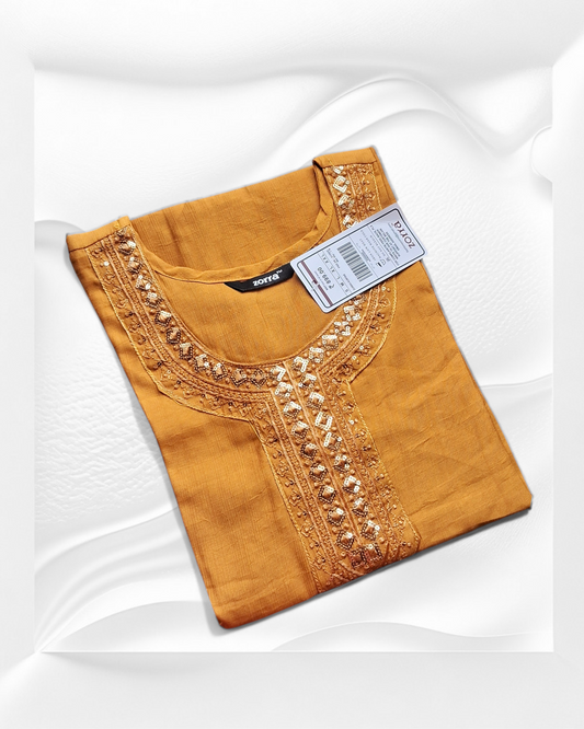 PREMIUM Mustard Kurti ZO22