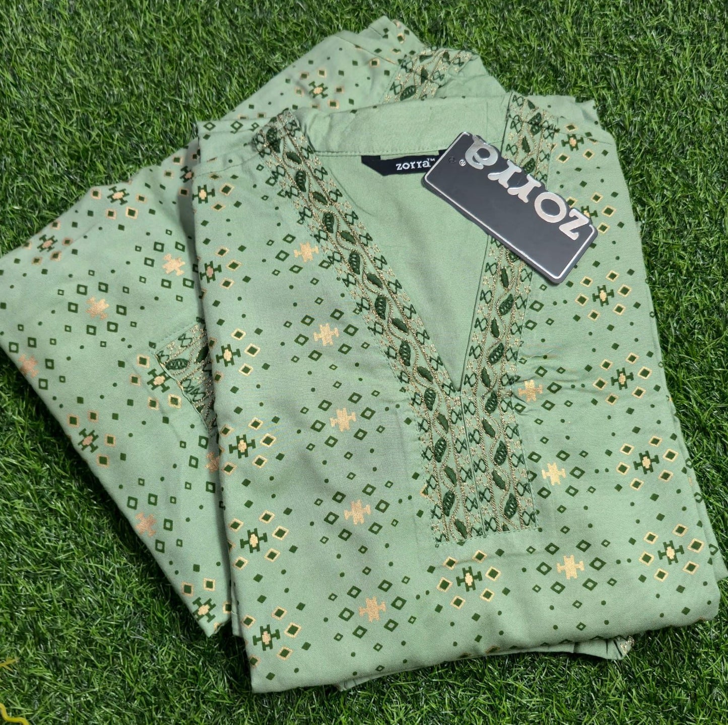 PREMIUM Pista Green Kurti ZO36