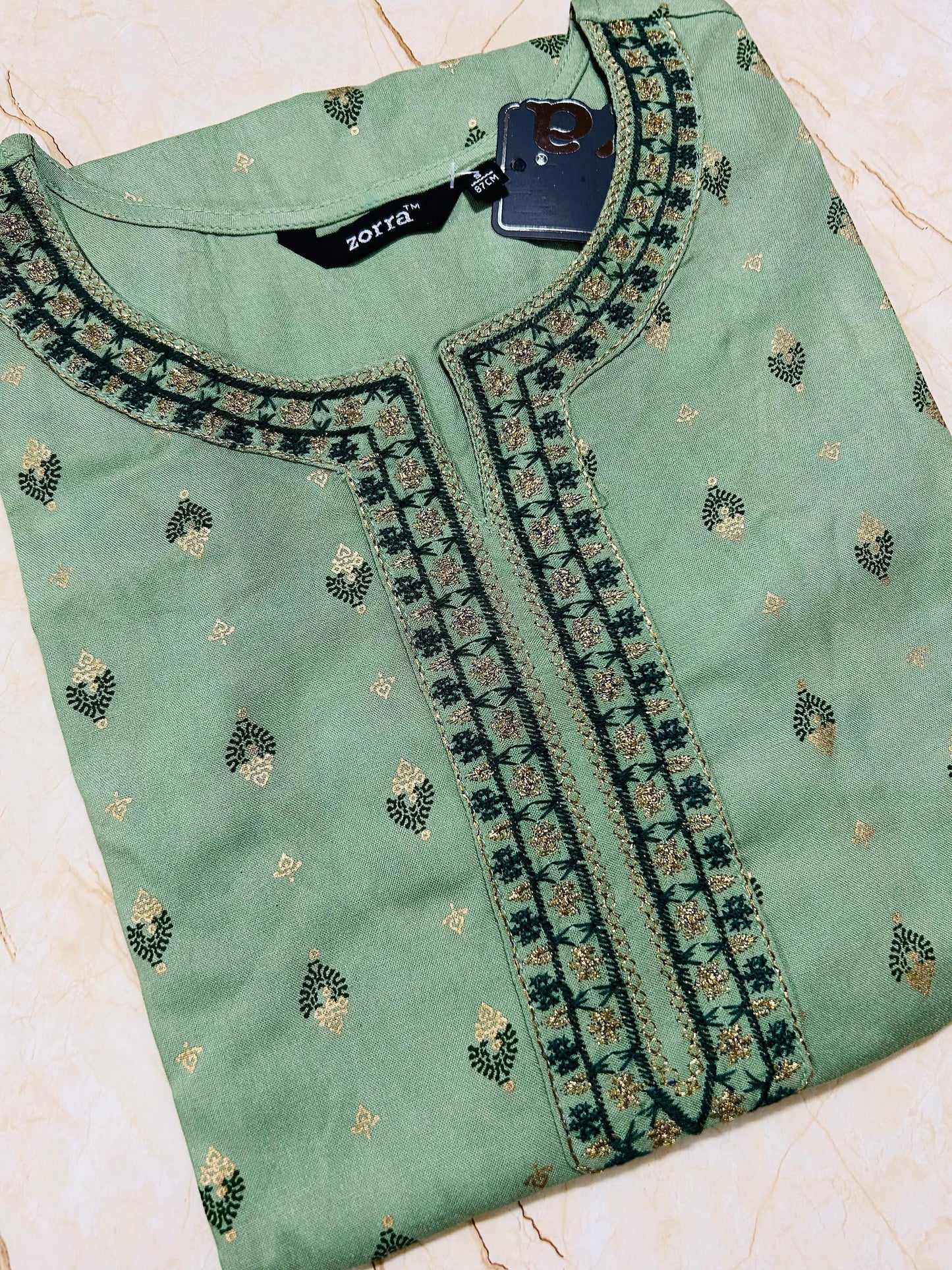 PREMIUM Pista Green Kurti ZO38