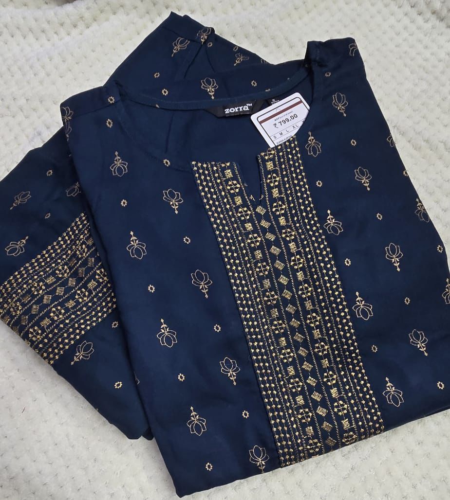 PREMIUM  Dark Blue Kurti ZO46