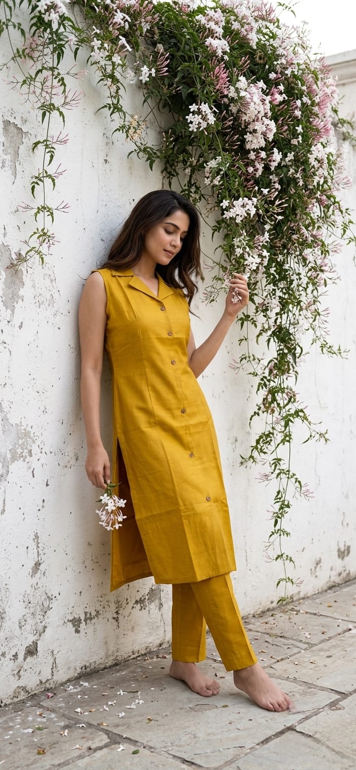 Mustard Cotton CordSet PO15