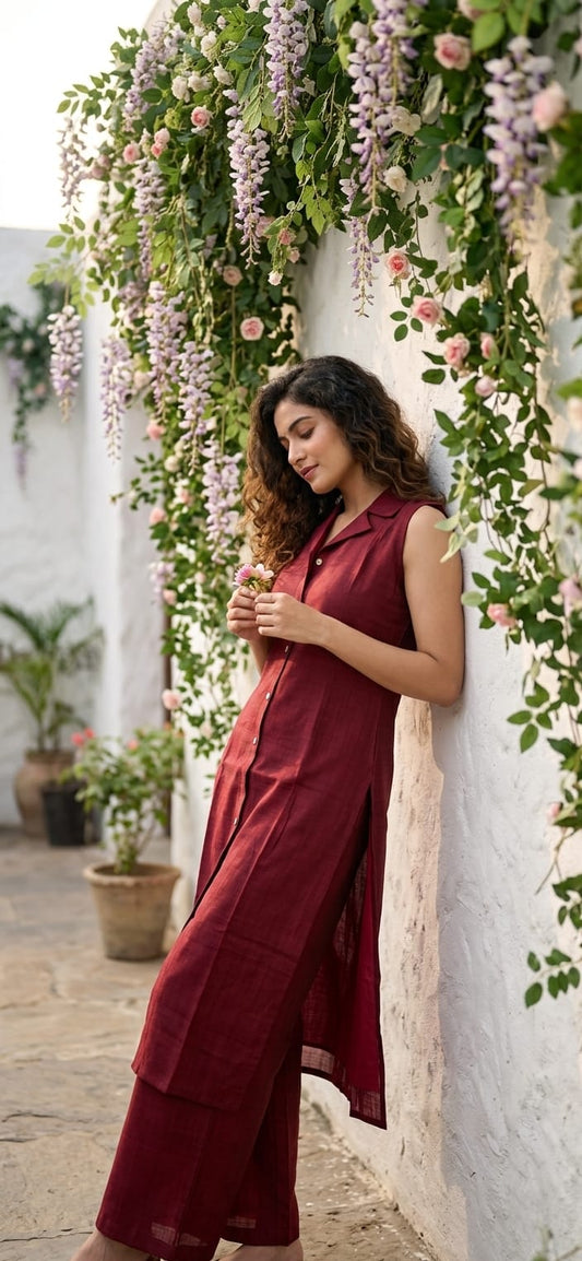 Maroon Cotton CordSet PO15 (Copy)