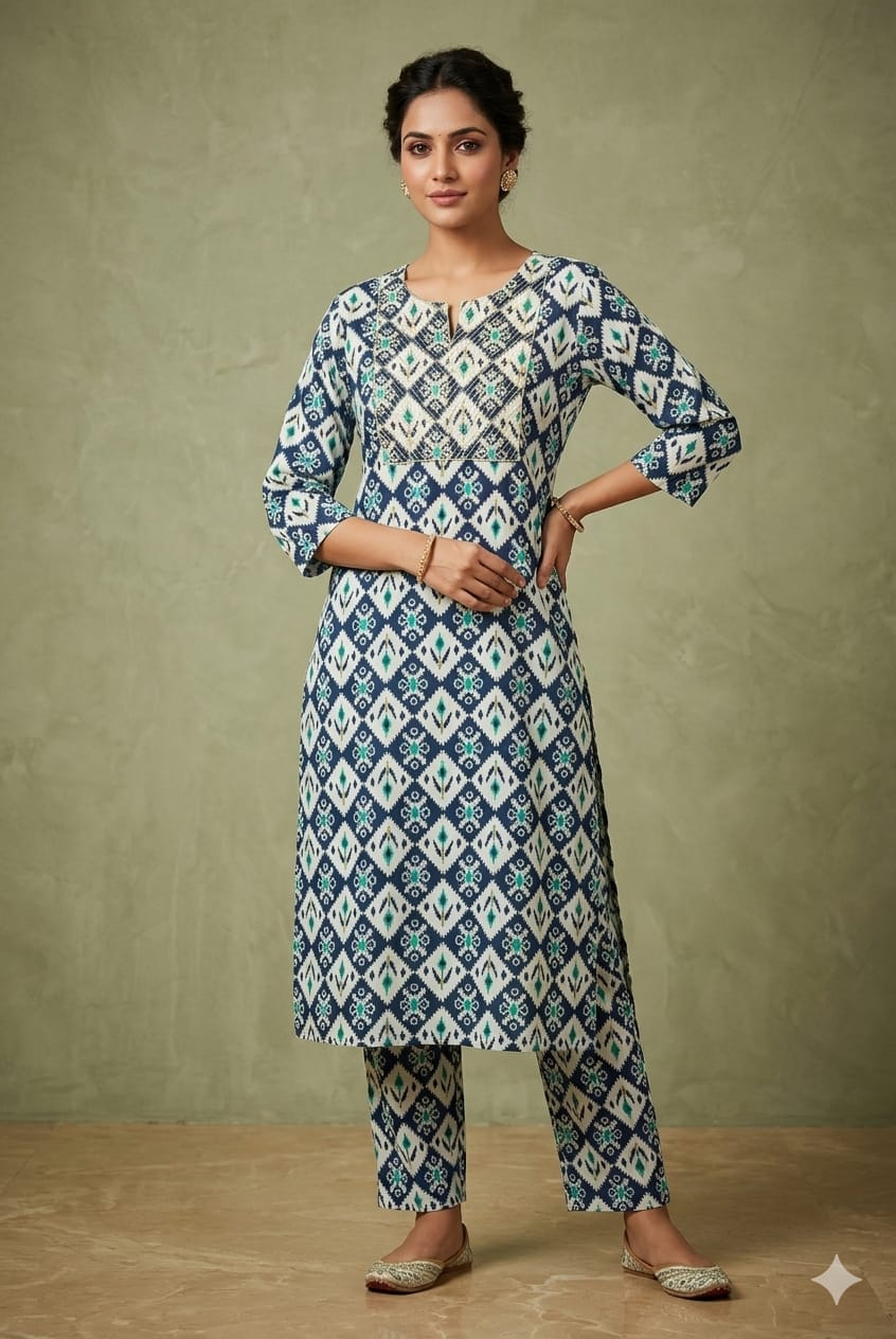 Coord SET  Blue Cotton LY35 (Copy)