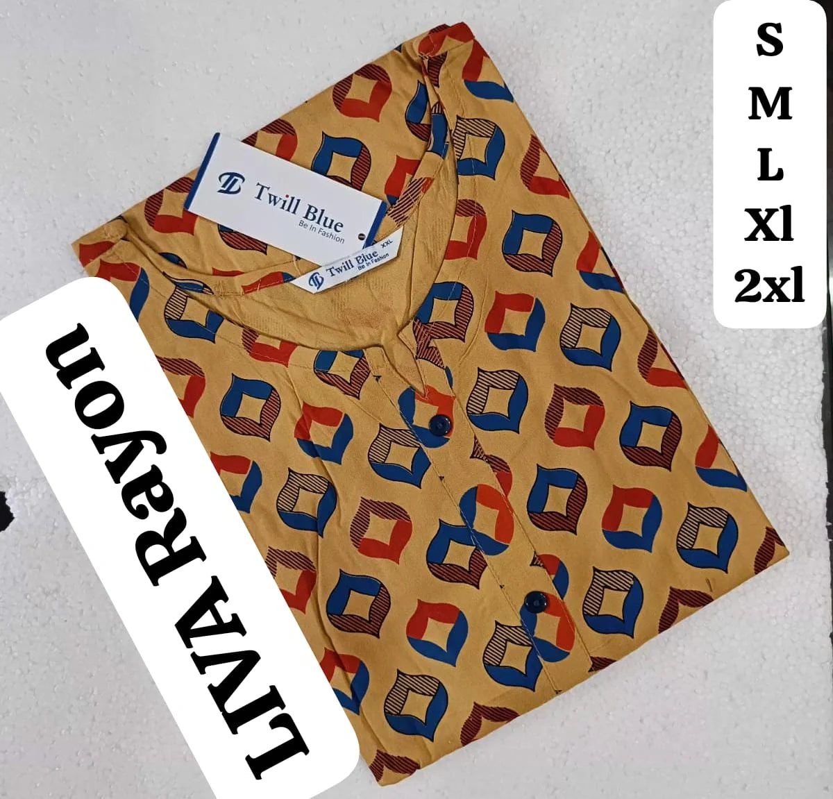 LightBrown-Pattern-Rayon-Liva-Kurti-TW10