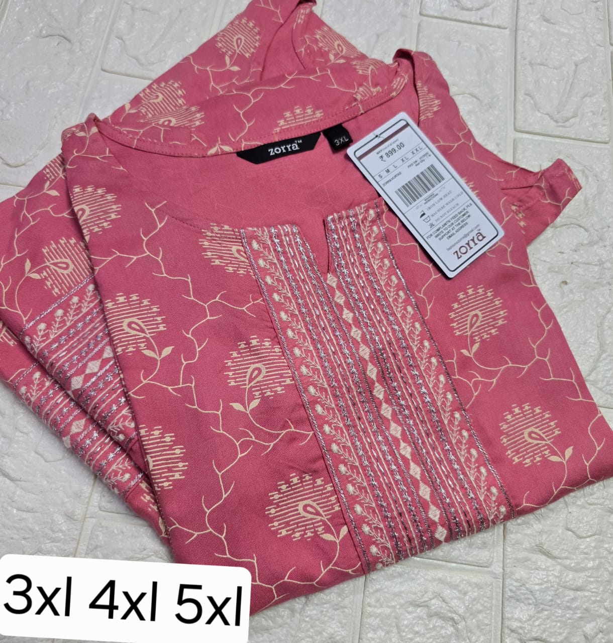 Premium Light Pink Plus size  ZO34