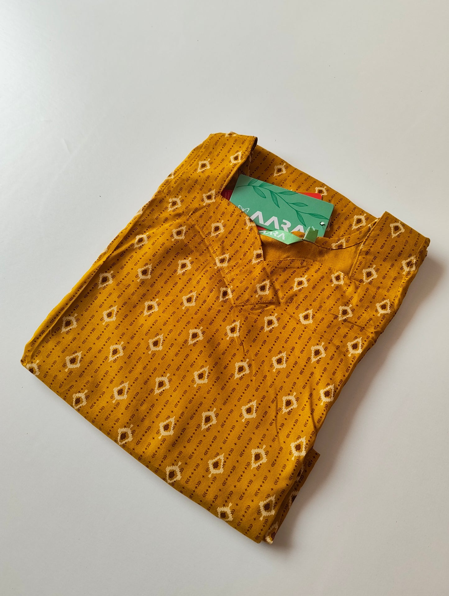 Mustard Yellow Rayon Liva AA06