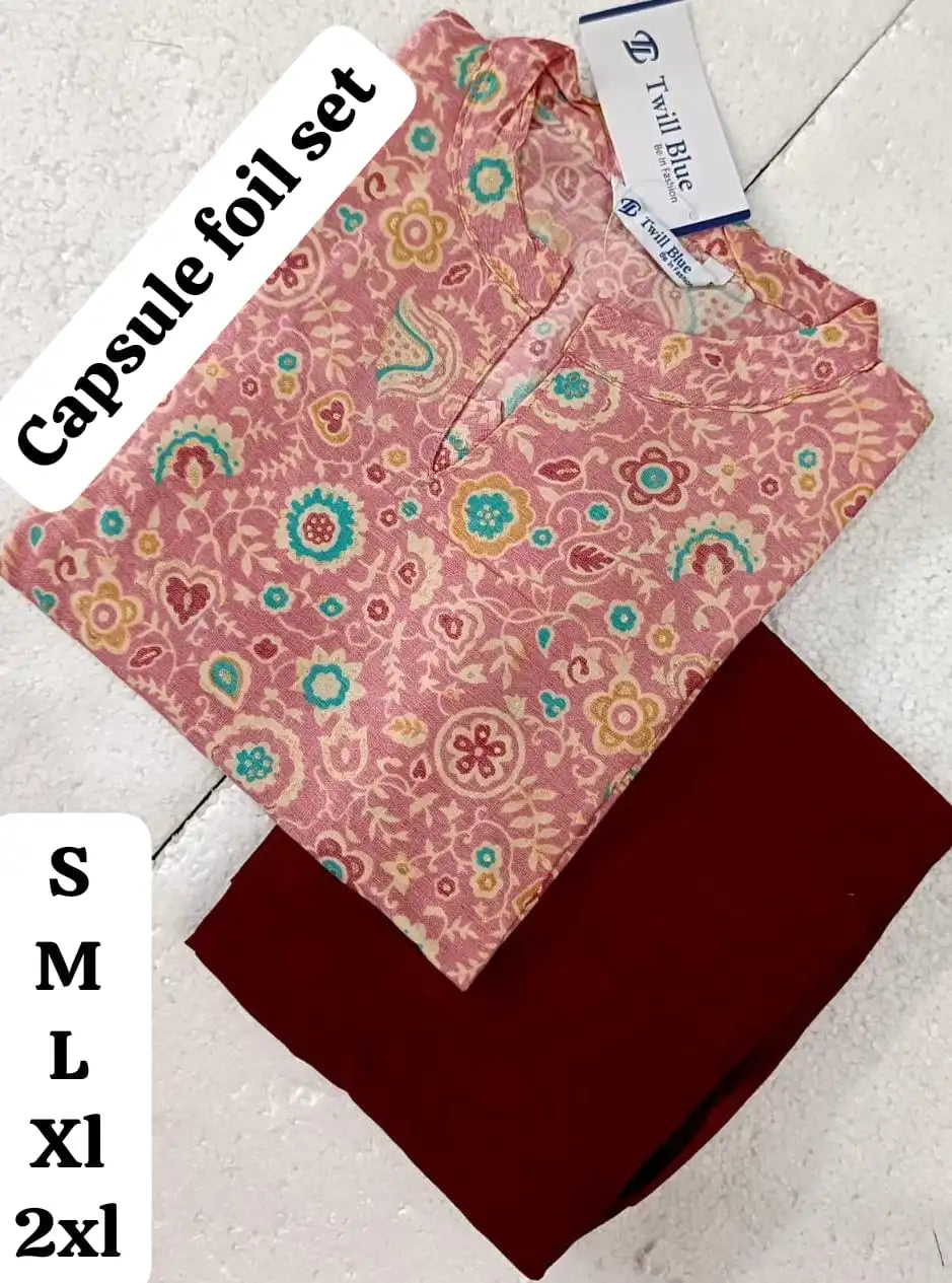 Peach-Brown-Capsule-Rayon-Liva-Kurti-TW37