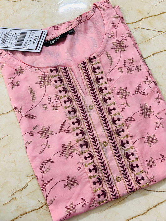 Premium Light Pink Plus size  ZO14