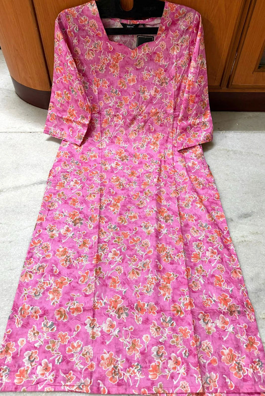 Pink Floral Kurti ZO03