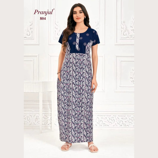 Cotton Pranjul Nighty 804