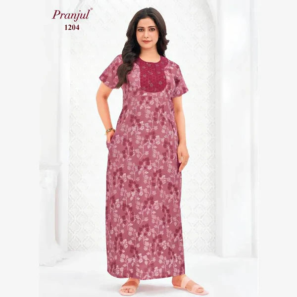 Cotton Pranjul Nighty 1204