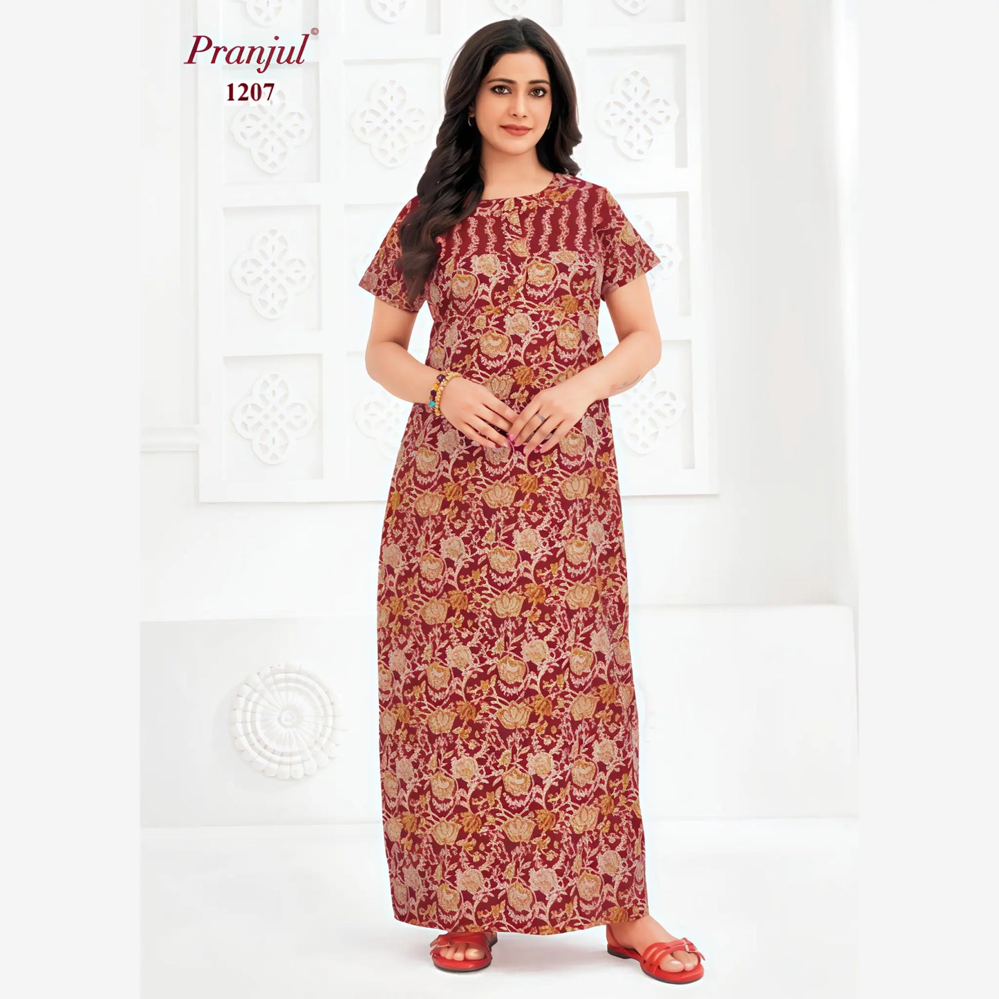 Cotton Pranjul Nighty 1207