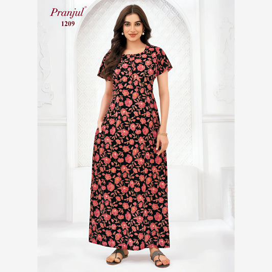 Cotton Pranjul Nighty 1209