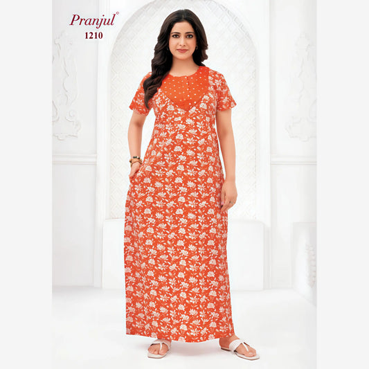 Cotton Pranjul Nighty 1210
