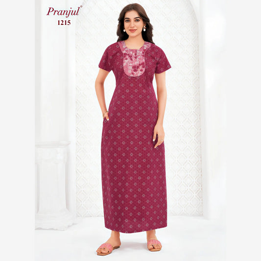 Cotton Pranjul Nighty 1215
