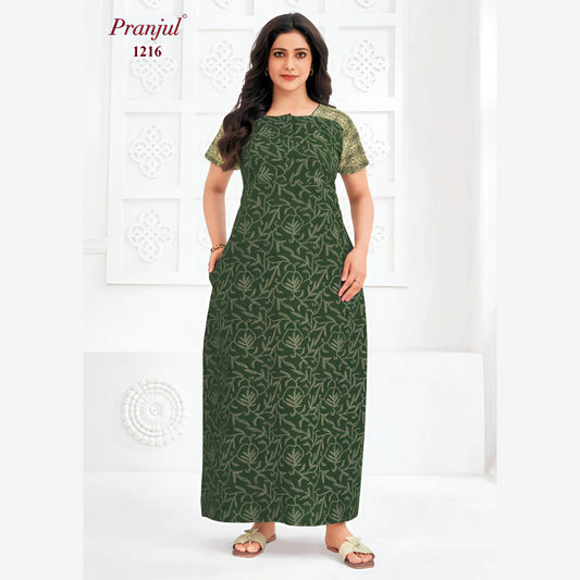 Cotton Pranjul Nighty 1216